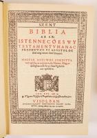 Vizsolyi Biblia I.-II. kötet. Facsimile kiadás. Bp. 1990. Magyar Helikon. Kiadói egészbőr kötésben, ...