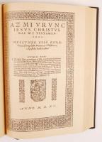 Vizsolyi Biblia I.-II. kötet. Facsimile kiadás. Bp. 1990. Magyar Helikon. Kiadói egészbőr kötésben, ...