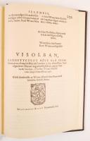 Vizsolyi Biblia I.-II. kötet. Facsimile kiadás. Bp. 1990. Magyar Helikon. Kiadói egészbőr kötésben, ...