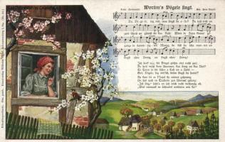 &#039;Worüm&#039;s Vögele singt&#039; / &#039;Why does the bird sing?&#039; German folk song, s: Rud. Schneider, W. Cristofal