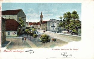 Besztercebánya, Erzsébet templom, zárda / church, priory (small tear)