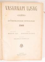 1909 Vasárnapi Ujság. Szerk. Hoitsy Pál, 1. fél évfolyama, bekötve. Félvászon kötésben