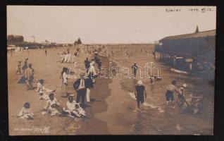 cca 1910 Rimini strand / Plage fotólap