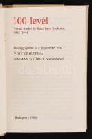 100 levél, Tevan Andor és Kner Imre levelezése 1915-1944.  Bp., 1986. Minikönyv, kiadói műbőr kötés,...