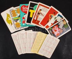 1965-1970 50 db különböző kártyanaptár