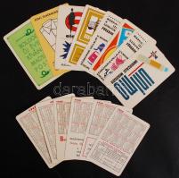 1969 50 db különböző kártyanaptár az évből