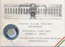 1990-1991. Mátyás király 500Ft - Az Állami Pénzverőben tett látogatás emlékére bicolor emlékérem érmés levelezőlapon T:PP 