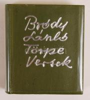 Bródy László: Törpe versek. Bp., 1971, Pátria. Minikönyv, 103. példány, kiadói műbőr kötés, újszerű állapotban.