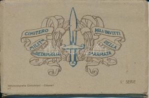 Redipuglia, Cimitero Militare, agli invitte della 3. Armata / military cemetery - leporello of 15 postcards