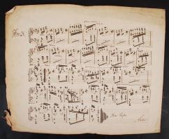 cca 1800 Antoinette D'Attems: IX Valses pour le pianoforte 4p