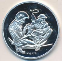 Kiss Nagy András (1930-1997) DN "Orvos sor / Fodor József" Ag emlékérem (11g/0.925/32mm) T...