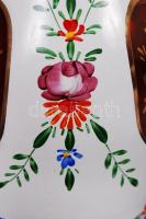 Wasungen üvegváza, kézzel festett, több rétegű, hámozott, hibátlan, jelzett, m:24 cm