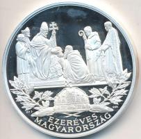 Kósa István (1953-) 2000. "Szent István államalapító 969-1038 / Ezeréves Magyarország" Ag ...