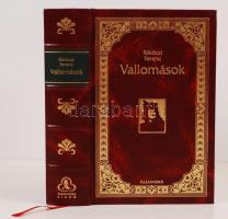 Rákóczi Ferenc: Vallomások. Bp., 2003 Alexandra Kiadó, Aranyozott műbőr kötésben, szép állapotban 488p.