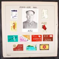 Egy-két ezer darabos magyar gyufacímke gyűjtemény, nagyrészt lapokon rendezve