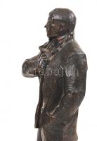 Csorba Géza (1892-1974): Ady Endre. Bronz, jelzés nélkül, m:28 cm