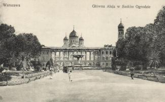 Warsaw, Warsawa; Main Avenue in Saxon Garden