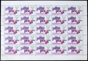 Prága '78 bélyegkiállítás 4 különféle 25-ös levélzáró ív