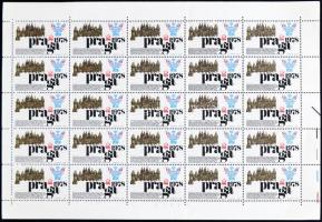 Prága '78 bélyegkiállítás 4 különféle 25-ös levélzáró ív