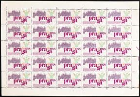 Prága '78 bélyegkiállítás 4 különféle 25-ös levélzáró ív