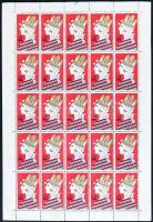 Prága '78 bélyegkiállítás 4 különféle 25-ös levélzáró ív