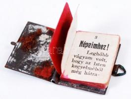 1914 Ferenc József beszéde Népeimhez címmel azt I. világháború kitörésének előestéjén minikönyv form...