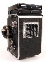 Rolleiflex Rollei F&H synchro-compur Franke& Heidecke fényképezőgép tokjában. Zár beragadt, ...