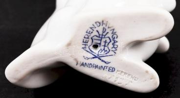 Herendi nyuszi, kézzel festett, jelzett, hibátlan/ 
Hand painted Herendi rabbit, m:10 cm