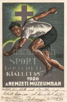 1926 Sporttörténeti kiállítás, Nemzeti Múzeum, reklám / Sports History Exhibition, National Museum, advertisement (EK)