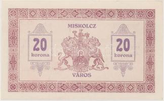 Miskolc 1919. május 14. 20K városi szükségpénz T:I Adamo MIS-7.4