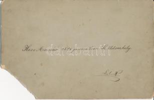 cca 1888 Székelyudvarhelyi római katolikus leánynevelde tablóképe, feliratozva, kartonra ragasztva, ...