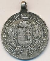 Scheid G. A. (ezüstáru és éremgyár) 1896. "Árpád Apánk Ne Féltsd Ősi Nemzeted / Magyarország Ez...