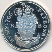 Magyar tallérok utánveretben "Rákóczi féltallér 1706" Ag emlékérem (20g/0.999/38,6mm) T:PP Tanúsítvánnyal