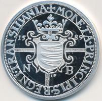 Magyar tallérok utánveretben "Báthory Zsigmond tallérja 1589" Ag emlékérem (20g/0.999/38,6...