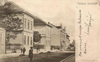 Déva, utcarészlet; Hirsch Adolf kiadása / street view