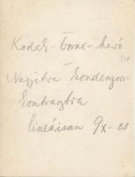 cca 1935 Kinszki Imre (1901-1945): Kártyaparti, vintage vintage fotóművészeti alkotás, feliratozott,...