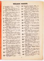 1939 Budapest útmutatója térképpel - Villamos és autóbusz vonalak, egyirányú közlekedés ismertetése ...