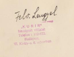 1938 Fotó Lengyel: Eucharisztikus Világkongresszus Budapesten, aláírással, pecsételt jelzett vintage...