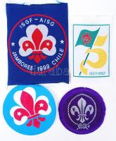 4 különböző cserkész felvarró / 4 different boy-scout patches