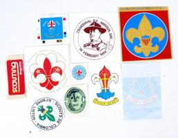 10 különböző cserkész matrica / 10 different boy-scout stickers