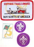 4 különböző cserkész felvarró / 4 different boy-scout patches