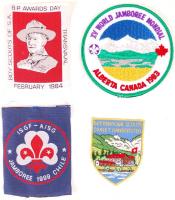 4 különböző cserkész felvarró / 4 different boy-scout patches