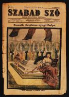 1894 Bp., Szabad Szó, Képes Politikai Napilap, II. évfolyam 93. szám, címlapon Kossuth ideiglenes nyugvóhelyét ábrázoló színes képpel, 8p