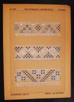 Sárdi Hildegárd: Népművészeti díszítőelemek gyűjtés 6 db kézzel rajzolt tábla 43x30 cm