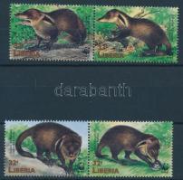 WWF: Libériai mongúz + 4 FDC WWF: Liberian mongoose + 4 FDC