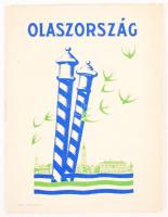 cca 1930-1940 Magyar nyelvű Olaszországgal foglalkozó utazási prospektus fotókkal, térképpel illusztrálva, 32p