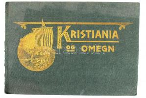 cca 1930-1940 Oslo (Kristiania), Norvégia, leporello 30 képpel