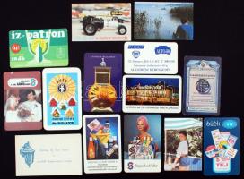 cca 1960-1980 100 db különböző kártyanaptár