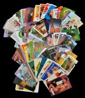 cca 1960-1980 100 db különböző kártyanaptár