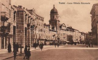 Fiume, Corso Vittorio Emanuele, city clock tower (EK)